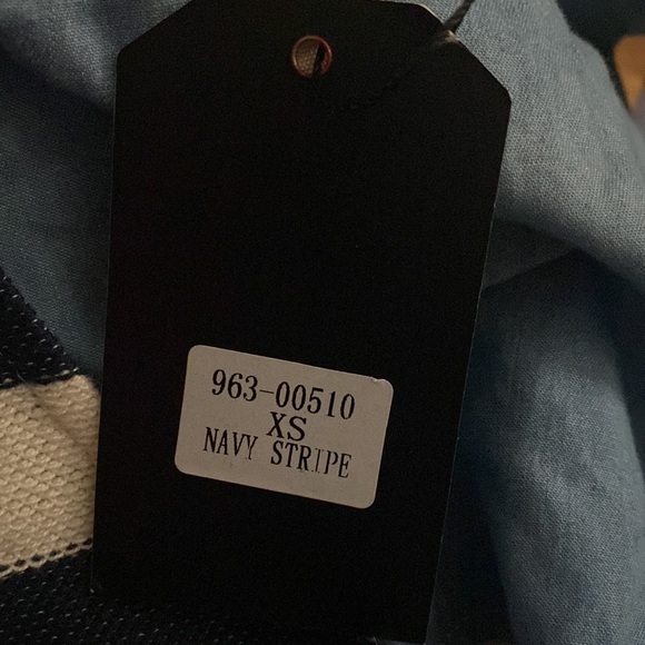 Navy & Cream Stripe Jumpsuit - Picture 8 of 10